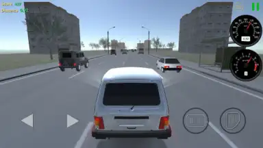 Capture d'écran de Русские тачки: шашки по городу 7