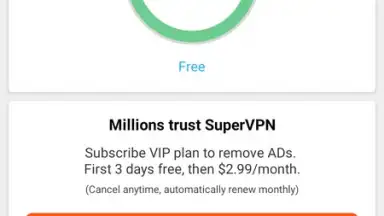 Capture d'écran de SuperVPN Fast VPN Client 6