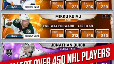 Capture d'écran de NHL SuperCard 11