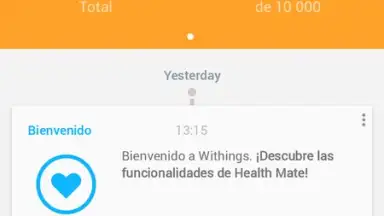 Capture d'écran de Withings Health Mate 2