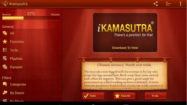 Capture d'écran de iKamasutra Lite 1