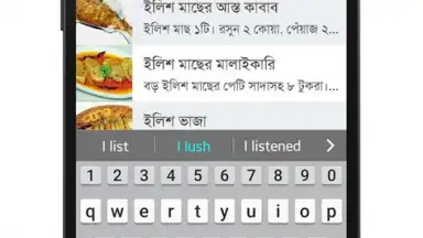Capture d'écran de Bangla Recipes 4