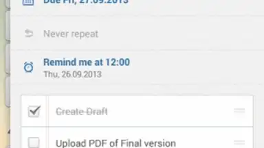 Capture d'écran de Wunderlist 4