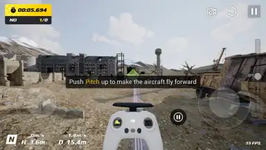 Capture d'écran de DJI Virtual Flight 1