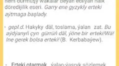 Capture d'écran de Hazyna sözlük 1