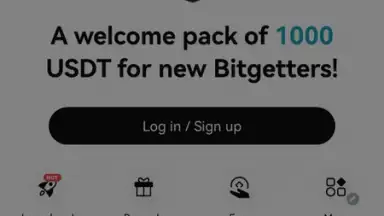 Capture d'écran de Bitget 24