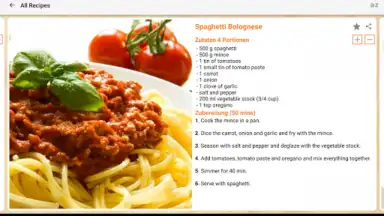 Capture d'écran de Pasta Rezepte 5