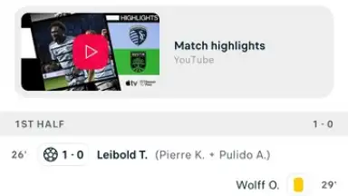 Capture d'écran de FlashScore 10