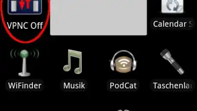 Capture d'écran de VPNC Widget 5