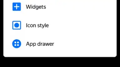 Capture d'écran de Yandex Launcher 4