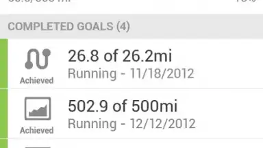 Capture d'écran de Runkeeper 1