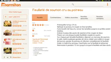 Capture d'écran de Marmiton 1