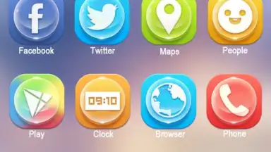 Capture d'écran de Clean GO Launcher Theme 3
