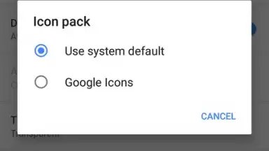 Capture d'écran de Google Icons 2
