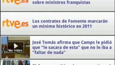 Capture d'écran de RTVE Noticias y Directos 1
