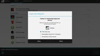 Capture d'écran de Superuser (for Android 4) 5