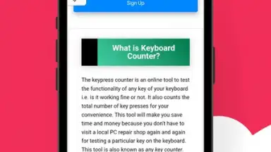 Capture d'écran de Keyboard Counter 2