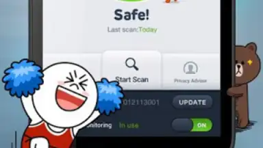 Capture d'écran de LINE Antivirus 1