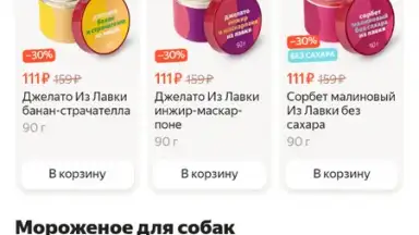 Capture d'écran de Yandex.Lavka 4