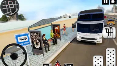 Capture d'écran de Coach Bus Driving - Bus Games 1
