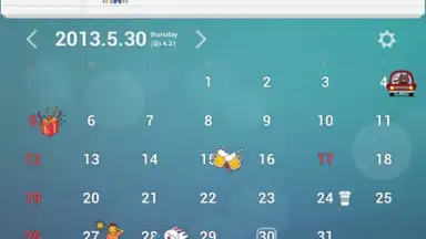 Capture d'écran de dodol Calendar Widget 1