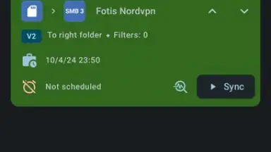 Capture d'écran de FolderSync 4