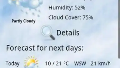 Capture d'écran de Local weather 2
