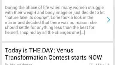 Capture d'écran de Venus Index Mobile 14
