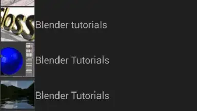 Capture d'écran de Blender Tutorials 3