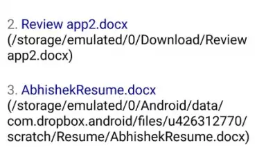 Capture d'écran de Docx Reader 2