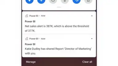 Capture d'écran de Microsoft Power BI 5