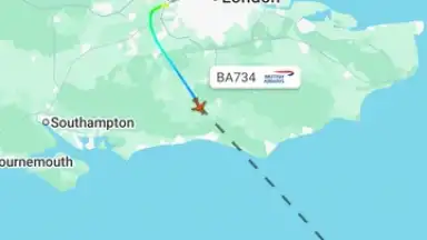 Capture d'écran de Flightradar24 19