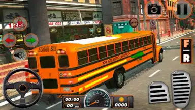 Capture d'écran de School Bus Driving Games 3D 3