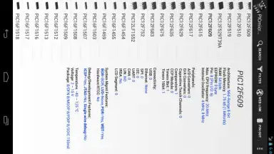 Capture d'écran de PICmicro Database 9