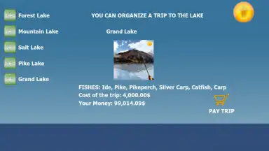 Capture d'écran de Fishing 3D Simulator. The Lakes 3