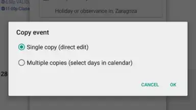 Capture d'écran de aCalendar 3