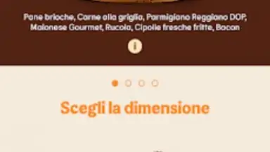 Capture d'écran de Burger King Italia 1