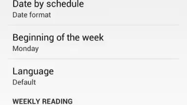 Capture d'écran de Bible Reading Schedule 1