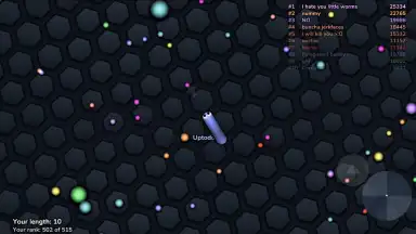 Capture d'écran de slither.io 9