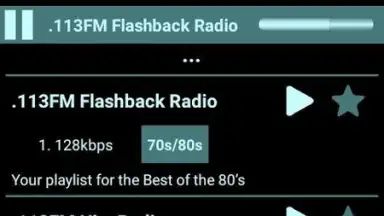Capture d'écran de Internet Radio 10