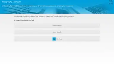 Capture d'écran de AirWatch Agent 10