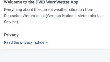 Capture d'écran de WarnWetter 4