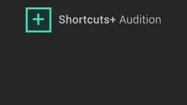 Capture d'écran de Shortcuts+ Audition 2