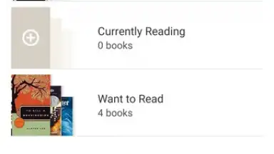 Capture d'écran de Goodreads 2