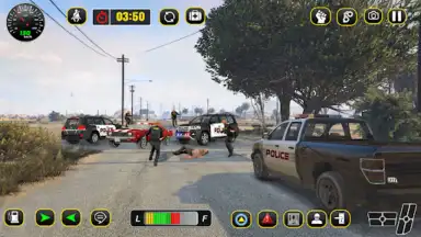 Capture d'écran de Police Car Chase: Thief Chase 1