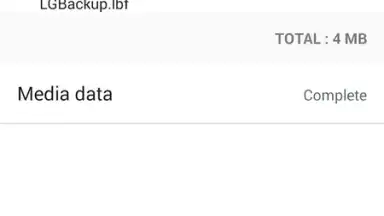 Capture d'écran de LG Backup (Sender) 5