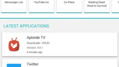Capture d'écran de Aptoide Lite 1
