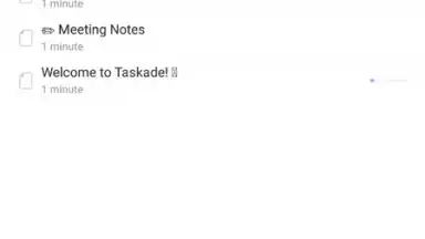 Capture d'écran de Taskade 3