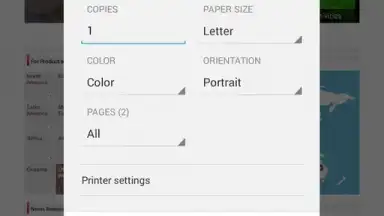 Capture d'écran de Canon Print Service 4