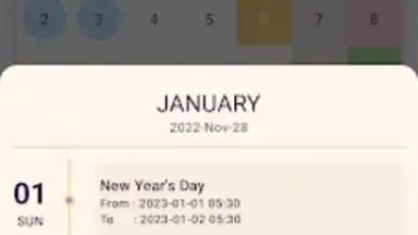 Capture d'écran de Ceylon Calendar 2015 4